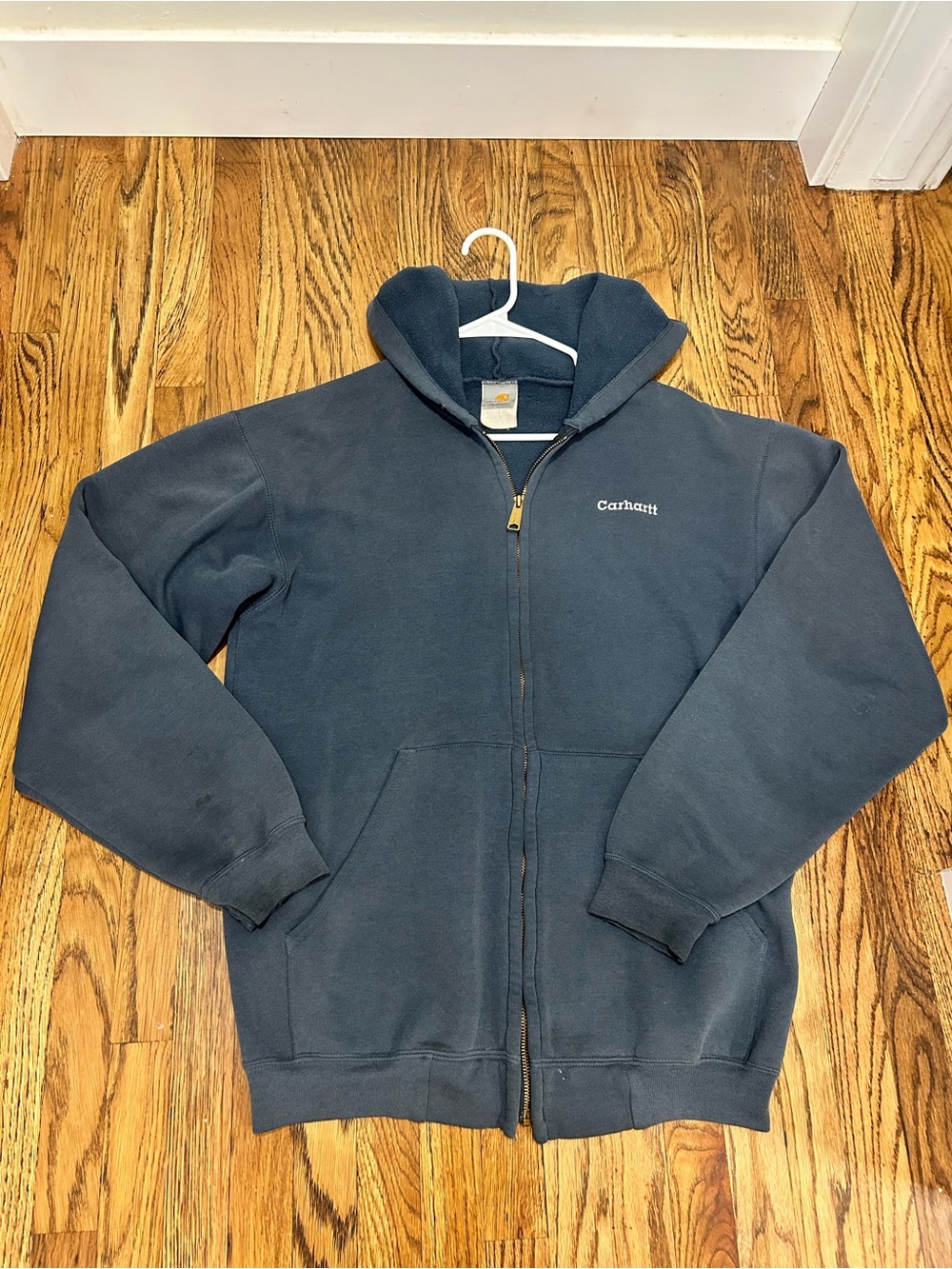 Carhartt Men’s Oversized Loose Fit Navy Zip Up Jacket L/XL READ DESCRIPTION
